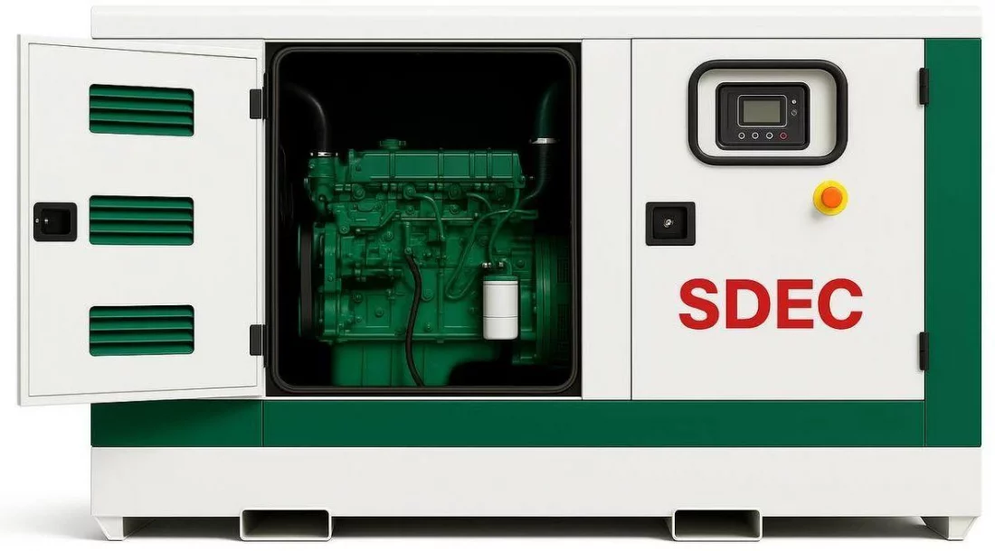 Дизельный генератор SDEC GMP 138SD в кожухе