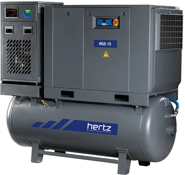 Винтовой компрессор Hertz HGS 7,5-7,5 500 Compact