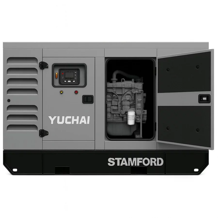 Дизельный генератор Yuchai GMP AY33 в кожухе