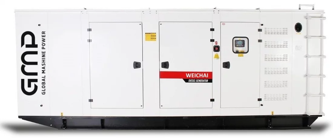 Дизельный генератор Weichai GMP 1100WA в кожухе