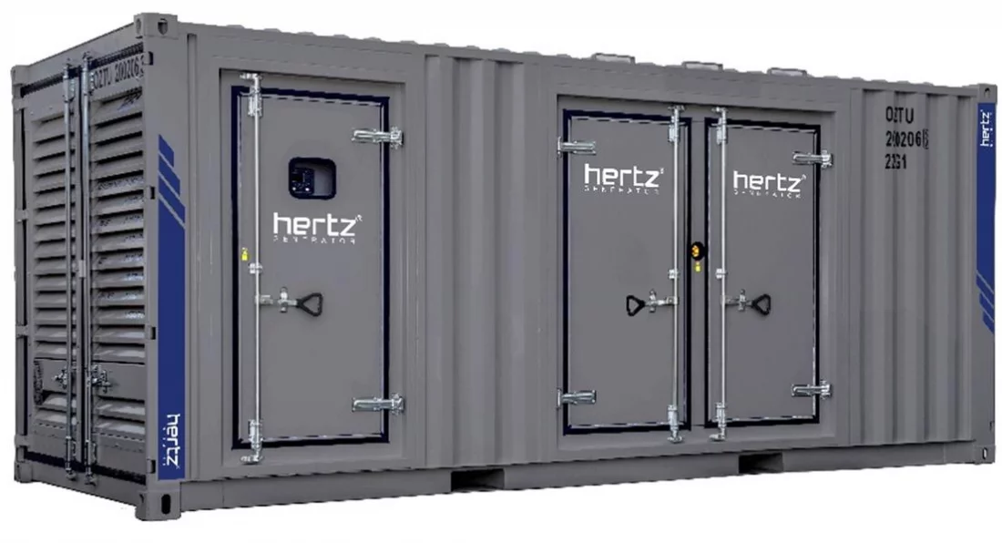Дизельный генератор Hertz HG 1400 BC в кожухе