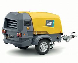 Дизельный компрессор Atlas Copco XAHS 108 на шасси — фото 1