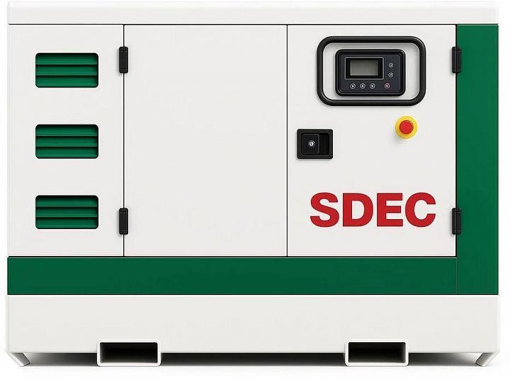 Дизельный генератор SDEC GMP 76SD в кожухе