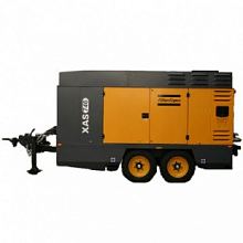Дизельный компрессор Atlas Copco XAМS 746 CD на шасси — фото 1