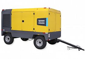 Дизельный компрессор Atlas Copco XAVS 1000 12 на шасси — фото 1